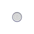 image of Turgla T-HLNBLSM01KT-24 Round China Saucer, 5" Diameter, Blue Porcelain Dinnerware