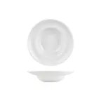 image of Turgla T-HLZT25CK-6 Deep Rim Round China Plate, 9.75" Diameter, Warm White Porcelain, 14 oz Capacity