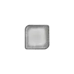 image of Turgla T-LNAR20KR-12 Square China Plate, 6" x 6" Grey Porcelain Dinnerware