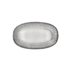 image of Turgla T-LNZT34OV-6 Luna Oval Platter, 13.5" W x 7.75" D Grey Porcelain Dinnerware
