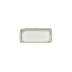 image of Turgla T-MSAR28DT-12 Rectangular Porcelain Dinner Plate, 9.5" x 6", Brown Finish