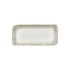 image of Turgla T-MSAR38DT-6 Rectangular Porcelain Platter, Brown, 13.75" W x 6.25" D