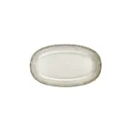 image of Turgla T-MSZT29OV-6 Oval Porcelain Platter, 12" x 7" Brown Finish, Elegant Dinnerware Tray