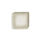 image of Turgla T-NPAR30KR-6 Square Porcelain Dinner Plate, 9" x 9", Brown Finish, Tableware