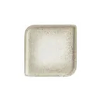 image of Turgla T-NPAR38KR-6 Square Porcelain Dinner Plate, 11" x 11", Brown Finish - 1/Each