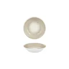 image of Turgla T-NPZT13CK-24 Natura Deep Plate, 5" Round Brown Porcelain Plate, Deep Rim, 5 oz Capacity