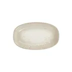 image of Turgla T-NPZT34OV-6 Natura Oval Porcelain Platter, Brown, 13.5" W x 7.75" D, 13" x 8"