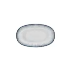 image of Turgla T-OHZT29OV-6 Oval Porcelain Platter, 11.5" W x 6.75" D, Blue Finish, Elegant Dinnerware