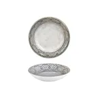 image of Turgla T-RUGFL23CK-6 Zafira Round Plate, 9" Diameter, 34 oz Beige Porcelain, Deep Rim - 1/Each