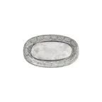 image of Turgla T-RUGZT29OV-6 Zafira Oval China Platter, 12" Long x 7" Short, Beige Porcelain Dinnerware