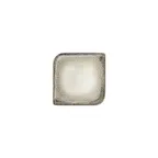 image of Turgla T-SZAR20KR-12 Square Porcelain Dinner Plate, 6" x 6" Square, Decorative White Finish