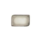 image of Turgla T-SZAR28DT-12 Rectangular Porcelain Dinner Plate, 9.5" x 6", Decorated China Tableware
