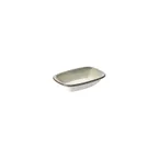 image of Turgla T-SZZT18DKY-12 Deep Rectangular Porcelain Plate, 7" x 5" Deep Rim, Elegant Dinnerware