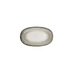 image of Turgla T-SZZT24OV-12 Spazio Oval Porcelain Platter, 9.5" W x 5.5" D, Decorative Finish - 1/Each