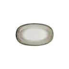 image of Turgla T-SZZT29OV-6 Spazio Oval Porcelain Platter, 11" W x 7" Short Side, Decorative Finish - 1/Each