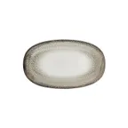 image of Turgla T-SZZT34OV-6 Spazio Oval Porcelain Platter, 13" Wide x 8" Short, Decorative Dinnerware Tray