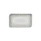 image of Turgla T-VISAR34DT-6 Green Porcelain Rectangular Platter 12" x 8" Elegant Dinnerware Serving Tray