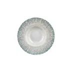 image of Turgla T-VISGT28CK-6 Deep Round China Plate, 11" Diameter, 16 oz Capacity, Green Porcelain