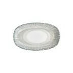 image of Turgla T-VISZT34OV-6 Oval Green Porcelain Platter 13.5" W x 7.75" D 13" Long 8" Short Dinnerware