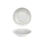 image of Turgla T-WEFL23CK-6 Wave Deep Plate, 9" Round Porcelain Dinner Plate, Blue, 34 oz Capacity, Deep Rim