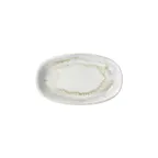 image of Turgla T-WEZT29OV-6 Wave Platter, 11.5" W x 6.75" D Porcelain, Blue Oval, 12" x 7"