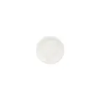 image of Turgla T-ZT01KT-24 Gourmet Saucer – 4.75" Diameter Round Warm White Porcelain Dinnerware