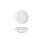image of Turgla T-ZT11CK-24 Gourmet Deep Rim Plate, 4.25" Round Warm White Porcelain, 3 oz Capacity