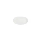 image of Turgla T-ZT19OV-12 Oval Porcelain Platter, Warm White, 7.5" W x 4.25" D, Dinnerware Tray