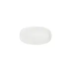 image of Turgla T-ZT24OV-12 Oval Porcelain Platter, Warm White, 9.5" W x 5.5" D, Dinnerware Tray