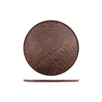 image of Turgla TRI735 EcoGrain Composite Plate – 13.75" Round Deep Plate, Brown Reusable Plastic, 12‑13"