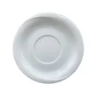 image of Turgla XT01CT00 X‑tanbul Round White Porcelain Saucer, 5.75" Diameter, Fine Dinnerware
