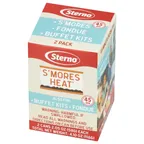 image of Sterno 20262 S'Mores Heat Can, 45‑Minute Gel Fuel, Ethanol, Smart Indicator - 12/Case