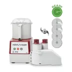 image of Robot Coupe R2N Combination Food Processor, 3 Liter Gray Polycarbonate Bowl, 1 HP, 1725 RPM