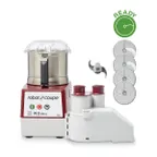 image of Robot Coupe R2U Commercial Food Processor, 3 L Stainless Steel Bowl, 1 hp, 1725 RPM