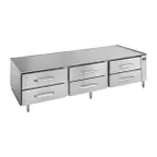 image of Randell 20092R 92" 6 Drawers Refrigerated Chef Base w/ Marine Edge, Remote