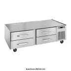 image of Randell RES1L3-120C4 120" 6 Drawers Refrigerated Chef Base w/ Marine Edge, Self-Contained