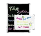 image of Chef Master 90031 Write‑On Marker Board – 24" x 36", Black & White, Hooks and 5 Rain‑Proof Markers