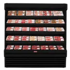image of Howard-McCray SC-OM35E-8S-B-LED Open Air Merchandiser, 99", Black, 4‑Tier Shelves, 115V