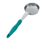 image of Vollrath 6432655 Spoodle® Portion Control Spoon, 6 oz Stainless Steel, Teal Nylon Handle, 13"""