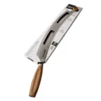 image of Boska 320541 Oslo+ Cheese Knife, 4.92"W x 3.11"D x 2.17"H, Stainless Steel Blade with Oak Wood Handle