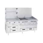 image of Garland US Range GN17C119 119" 6 Drawers Arctic Fire Refrigerated Chef Base, Self-Contained