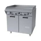 image of Garland US Range M48S 34" Gas Heavy Duty Range, 34" Full Griddle w/ Thermostatic Controls, (1) Cabinet Base, 99.000 BTU