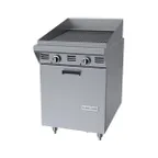 image of Garland US Range MST24BE 24" Gas Heavy Duty Range w/ 24" Full Briquette Charbroiler, Electric Spark Ignition, (1) Cabinet Base, 60.000 BTU 