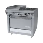 image of Garland US Range MST42R-E 34" Gas Heavy Duty Range w/ (2) Open Burners, 17" Griddle Left, (1) Standard Oven, 140.000 BTU