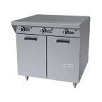 image of Garland US Range MST46S-E 34" Gas Heavy Duty Range w/ (2) Even Heat Hot Tops, Electric Ignition and Flame Fail, (1) Cabinet Base, 90.000 BTU