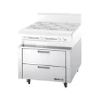 image of Garland US Range UN17FR72 72" Polar Cuisine Freezer Chef Base w/ 4 Drawers, Remote