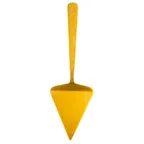 image of TableCraft Products 12992 - Solaire Cake & Pie Server, 13", 4.25" x 1.25" Gold PVD Steel