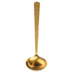 image of TableCraft Products 12996 Solaire Ladle, 1.5 oz, 2.75" x 2.75" x 9" Stainless Steel Gold PVD Finish