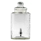 image of TableCraft Products 13000 - 2.5‑Gal Beverage Dispenser, 8" x 10" x 16", Clear Lime Glass