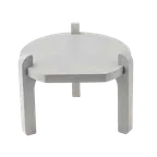 image of TableCraft Products 13162 Stand, 10" x 10" x 8" Gray Painted Base for BDG1000 and BDG2000 Dispensers